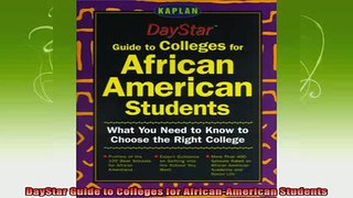 best book  DayStar Guide to Colleges for AfricanAmerican Students