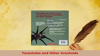 Download  Tarantulas and Other Arachnids  Read Online