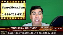 Tampa Bay Lightning vs. Pittsburgh Penguins Free Pick Prediction NHL Playoffs Game 4 Odds Preview