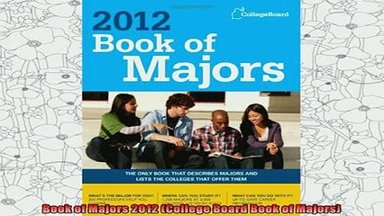 free pdf   Book of Majors 2012 College Board Book of Majors