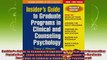 read here  Insiders Guide to Graduate Programs in Clinical and Counseling Psychology 20062007