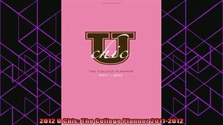 best book  2012 U Chic The College Planner 20112012