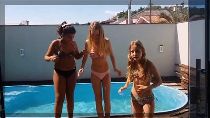 Best friends challenge tags in pool | HD
