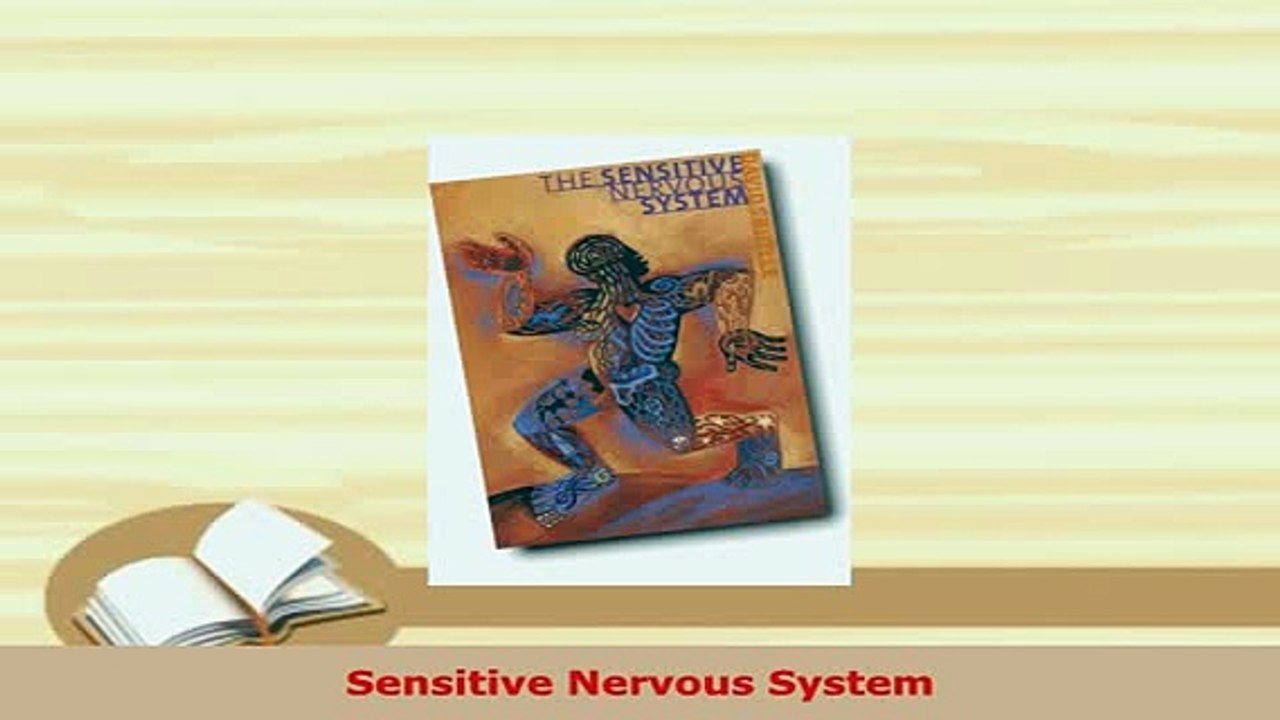 PDF  Sensitive Nervous System Download Online