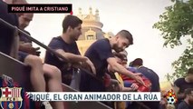 Messi, Luis Suárez y Piqué se burlan de Cristiano Ronaldo y el Real Madrid • 2016