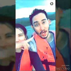 Romantisnya Liburan Syahnaz Sadiqah & Jeje Govinda di Krisna Water Sports Bali