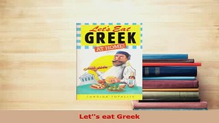 PDF  Lets eat Greek Read Full Ebook