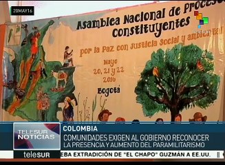 Colombia: Marca Patriótica denuncian aumento del paramilitarismo