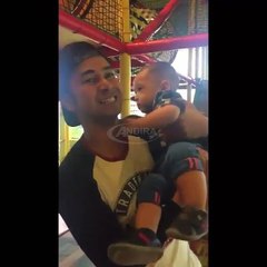 Serunya Rafathar Malik Ahmad Maen Seluncuran Sama Papa Raffi Ahmad