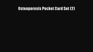 Read Osteoporosis Pocket Card Set (2) Ebook Free