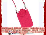 MUZZANO Pochette ORIGINALE CityPoche Premium Rose bonbon pour LG NEXUS 4 / E960 - Protection