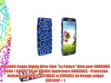 MUZZANO Coque Rigide Ultra-Slim Le Palace Bleu pour SAMSUNG I9500 / GALAXY S4 de Qualité Supérieure
