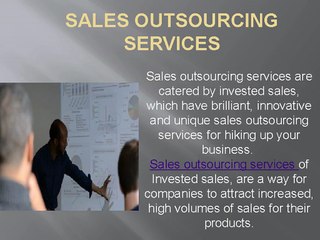 Outsourcing Sales