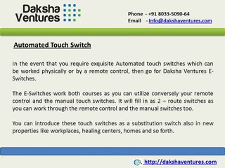 Automated Touch Switches in Bangalore