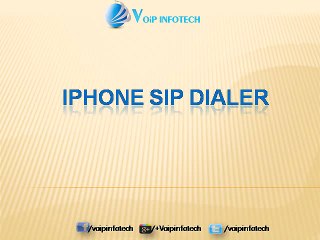 Iphone SIP Dialer