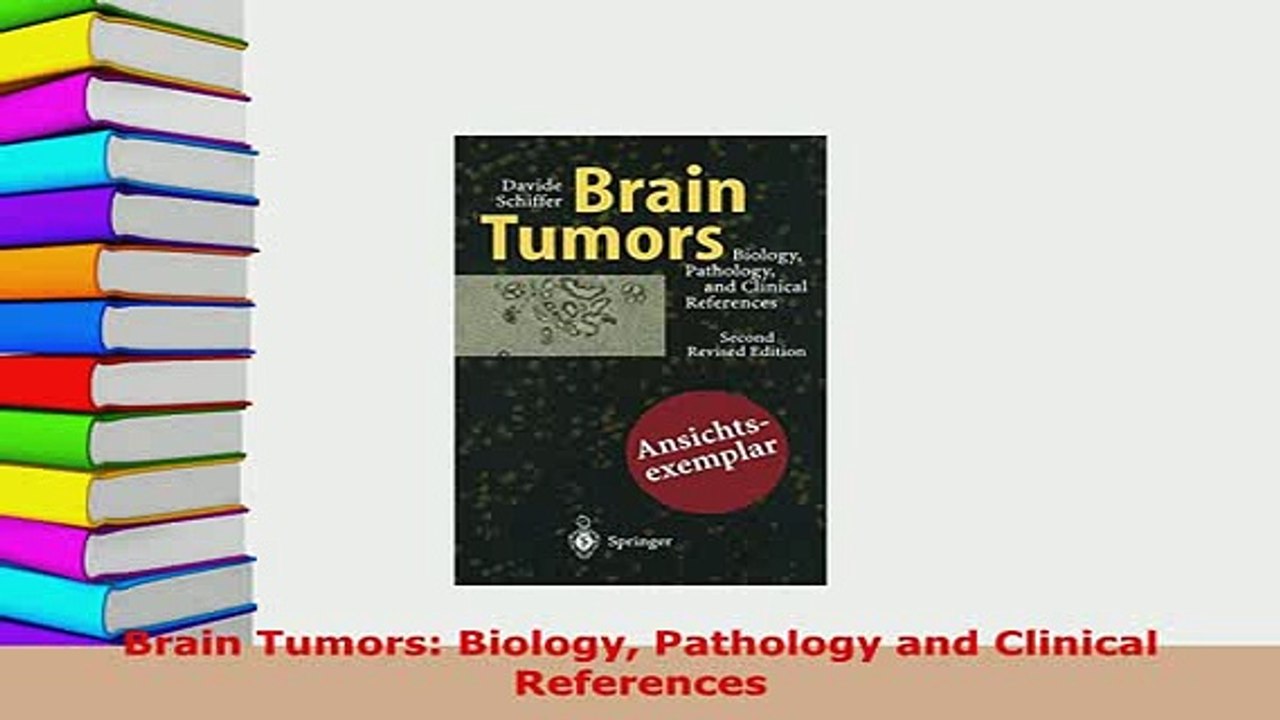 Download  Brain Tumors Biology Pathology and Clinical References Ebook