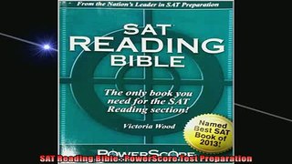 FREE DOWNLOAD  SAT Reading Bible  PowerScore Test Preparation READ ONLINE