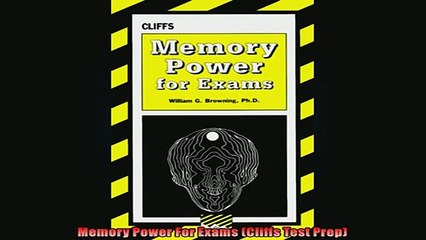 FREE DOWNLOAD  Memory Power For Exams Cliffs Test Prep  BOOK ONLINE