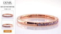 Fancy Light Pink Eternity Ring - 0.35 Ct. 17 Diamonds