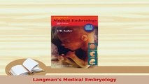 PDF  Langmans Medical Embryology PDF Book Free