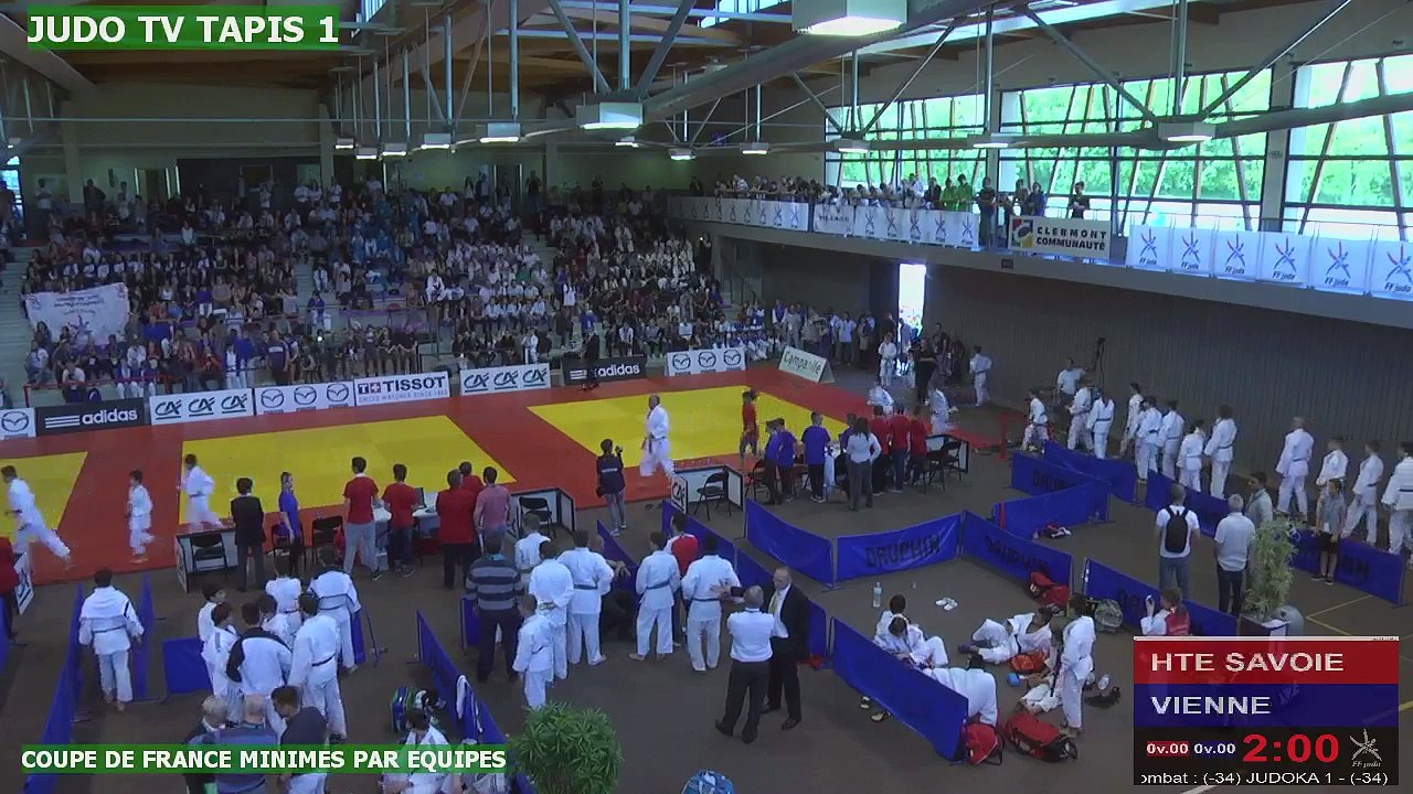 TAPIS 1 - COUPE DE FRANCE MINIMES PAR ÉQUIPES DE DÉPARTEMENTS  - CEYRAT, 2016 - LIVE 2 (75)