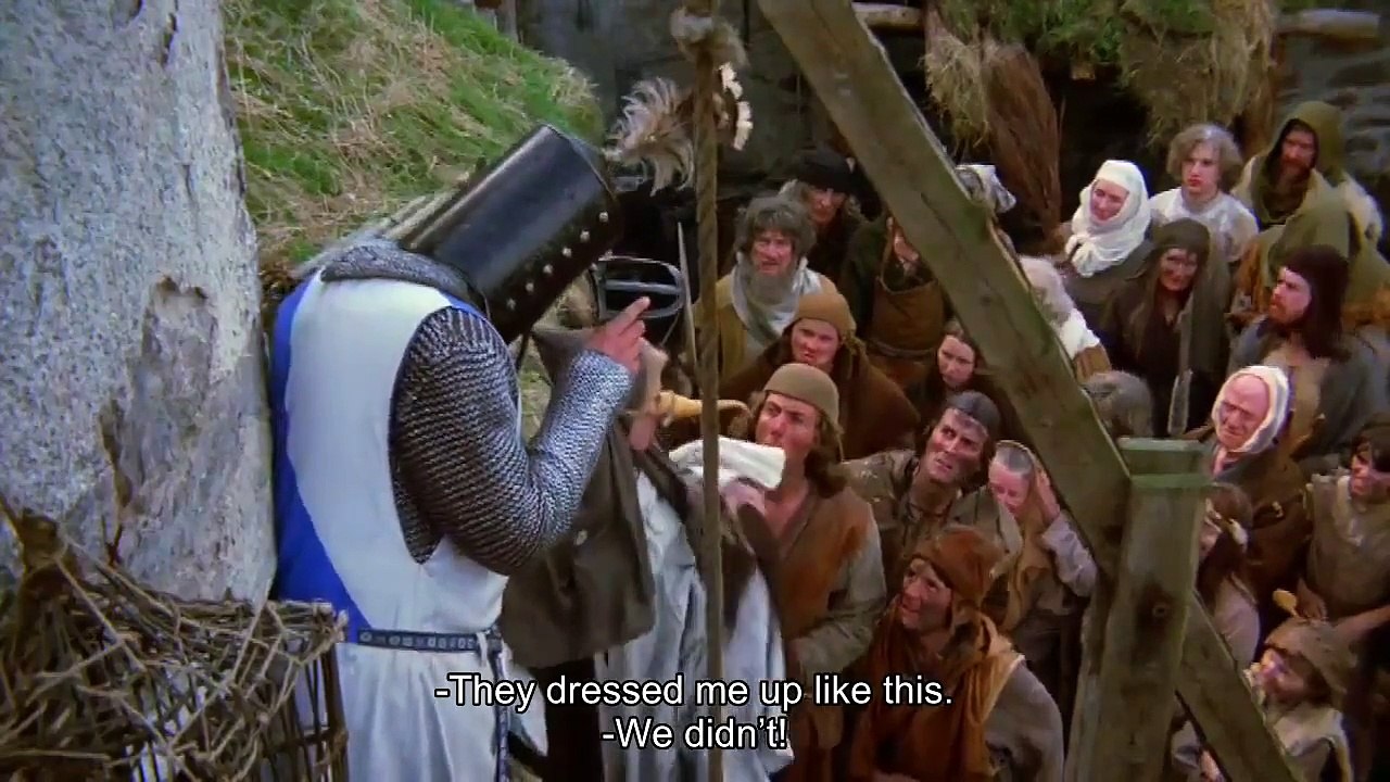 "I'm not a witch" - Monty Python and the Holy Grail