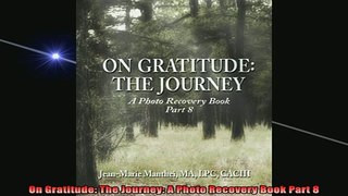 READ book  On Gratitude The Journey A Photo Recovery Book Part 8 Full EBook