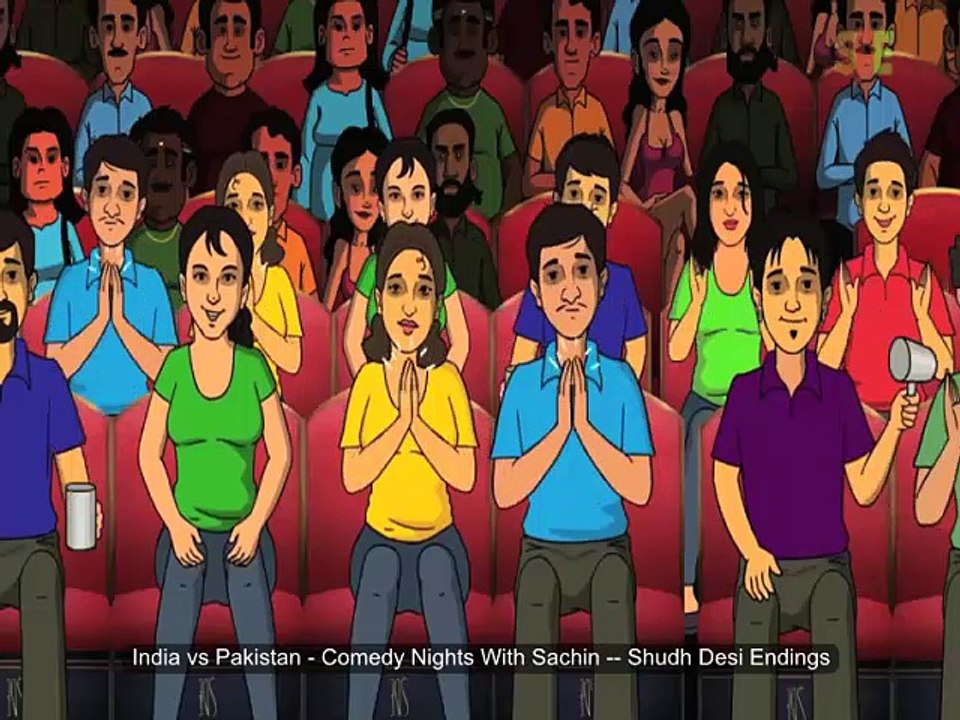 India vs Pakistan - Comedy Nights With Sachin -- Shudh Desi Endings