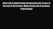 Read Diversity in Advertising: Broadening the Scope of Research Directions (Advertising and