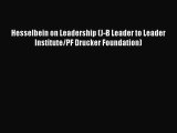 Read Hesselbein on Leadership (J-B Leader to Leader Institute/PF Drucker Foundation) Ebook