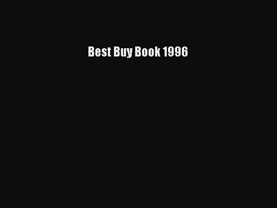 Read Best Buy Book 1996 Ebook Free