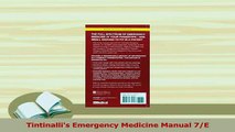 Read  Tintinallis Emergency Medicine Manual 7E Ebook Free