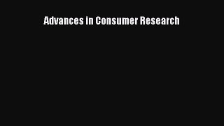 Read Advances in Consumer Research Ebook Free
