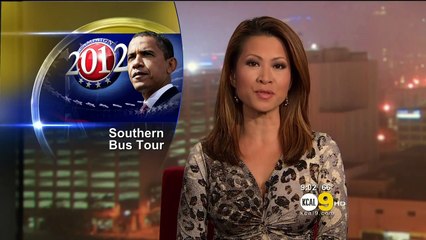 Leyna Nguyen 2011/10/17 9PM KCAL9 HD; Tight grey dress