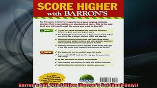 READ book  Barrons SAT 27th Edition Barrons Sat Book Only  FREE BOOOK ONLINE