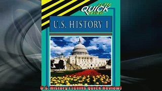 FREE PDF  US History I Cliffs Quick Review READ ONLINE