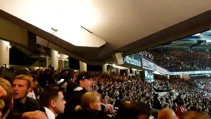 Eintracht Frankfurt fans had the stadium bouncing during their relegation play-off