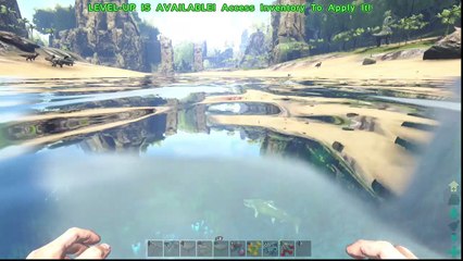 Ark Survival Evolved - The Centre Map - Sabertooth Salmon Attack on Mass