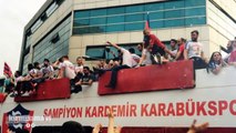 Kardemir Karabükspor şampiyonluk kutlamaları