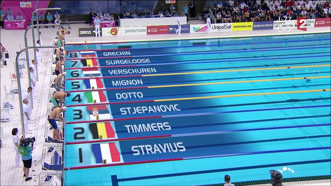 finale 100m NL H - ChE 2016 natation (Mignon, Stravius)