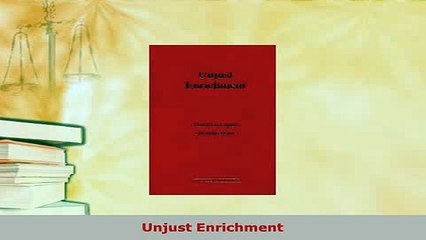 PDF  Unjust Enrichment  EBook