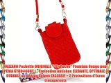 MUZZANO Pochette ORIGINALE CityPoche Premium Rouge pour XPERIA KYNO ( SONY ) - Protection Antichoc