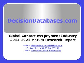 Contactless Payment Market | Industry Research Report