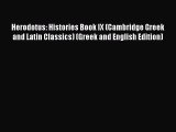 Read Herodotus: Histories Book IX (Cambridge Greek and Latin Classics) (Greek and English Edition)
