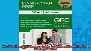 FREE PDF  Word Problems GRE Strategy Guide 3rd Edition Manhattan Prep Strategy Guides  DOWNLOAD ONLINE