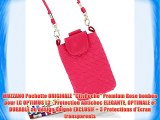 MUZZANO Pochette ORIGINALE CityPoche Premium Rose bonbon pour LG OPTIMUS L3 - Protection Antichoc