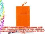 MUZZANO Pochette ORIGINALE Cocoon Orange pour GOOGLE NEXUS S - Protection Antichoc ELEGANTE