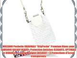 MUZZANO Pochette ORIGINALE CityPoche Premium Blanc pour SAMSUNG GALAXY NEXUS - Protection Antichoc