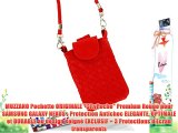 MUZZANO Pochette ORIGINALE CityPoche Premium Rouge pour SAMSUNG GALAXY NEXUS - Protection Antichoc