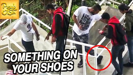 Fooling People | Something On Your Shoes | Prank Asia